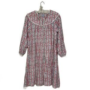 LANZ of Salzburg Flannel Nightgown Trulean Hearts